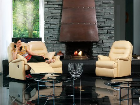 Sherborne - Keswick Standard Leather 2 Seater Recliner Sofa
